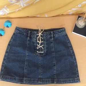 Cute denim skirt